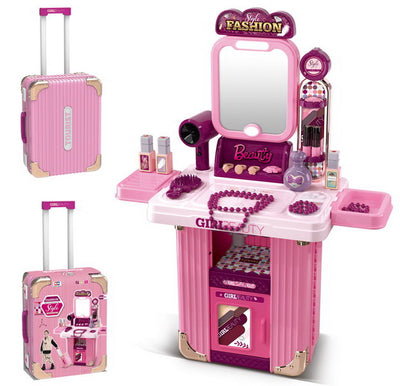 BEAUTY PLAY SET TROLLRY WITH LIGHT&MUSIC LUGGAGE