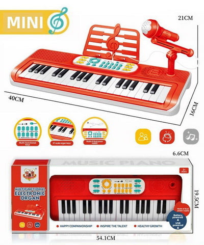 MUSICAL 37KEY PIANO WITH MICROPHONE