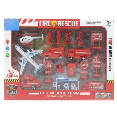 FIRE BRIGATE CITY RESCUE TEAM AIRPORT SET