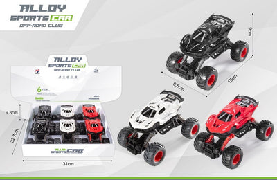 ALLOY CAR PULL BACK 6PCS SET DISPLAY BOX