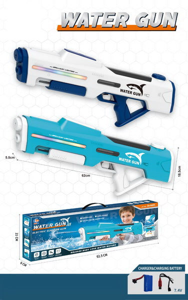 WATER GUN WITH USB CHARGER & LIGHT