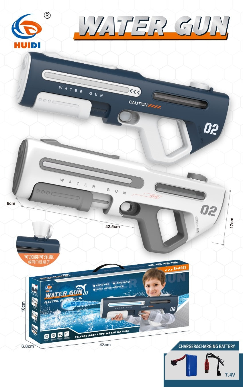 WATER GUN WITH USB CHARGER & LIGHT