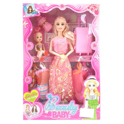 DOLL 11.5" PLAY SET WITH ACCESSORIES