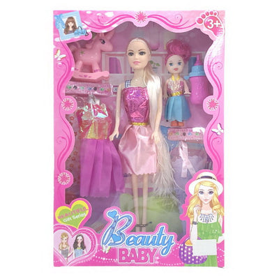 DOLL 11.5" PLAY SET WITH ACCESSORIES