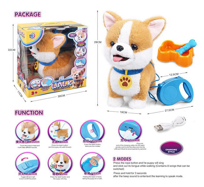 PET DOG WITH MUSIC & LICKING TONGUE USB CHARGER