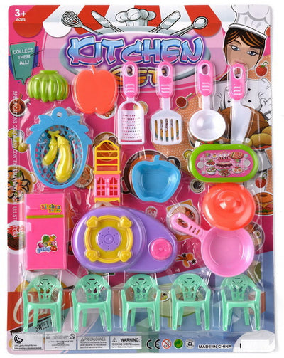 KITCHEN PLAY SET BLISTER CARD