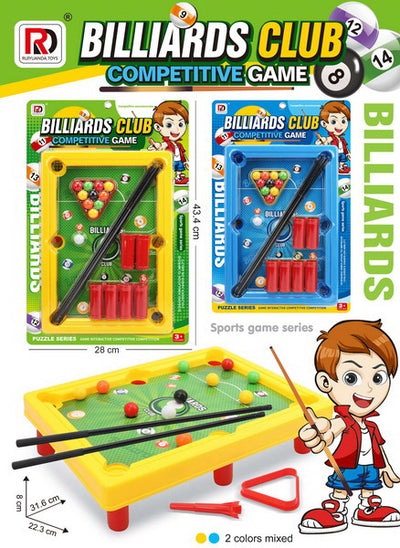 BILLIARD PLAY SET BLISTER CARD