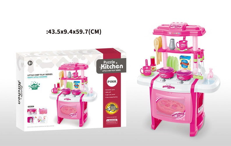 KITCHEN PLAY SET 24PCS WITH LIGHT&MUSIC