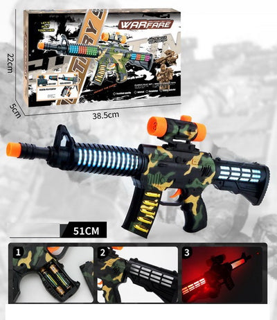 BATTERY OPERATED GUN WITH LIGHT&MUSIC