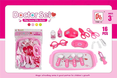 DOCTOR PLAY SET 16PCS PVC BAG