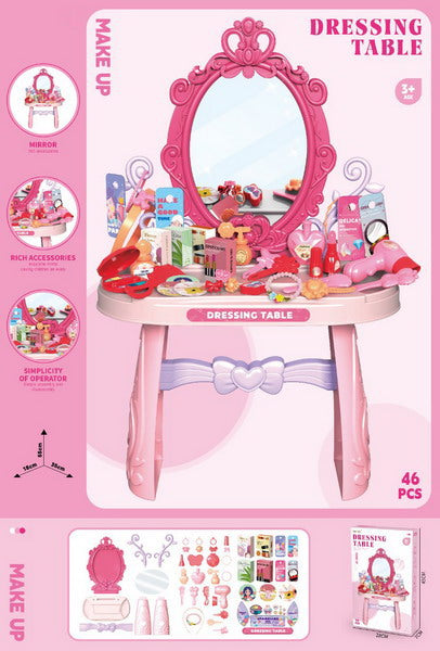BEAUTY PLAY SET DRESSING TABLE 46PCS