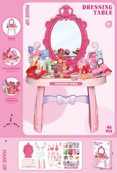 BEAUTY PLAY SET DRESSING TABLE 46PCS