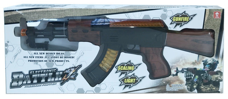 BATTERY OPERATED GUN WITH LIGHT&MUSIC