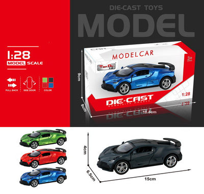 ALLOY CAR 1:28 Pull Back Door Open