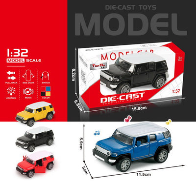 ALLOY CAR 1:32 WITH LIGHT&MUSIC OPEN DOOR