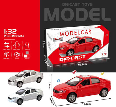 ALLOY CAR 1:32 PULL BACK WITH LIGHT&MUSIC