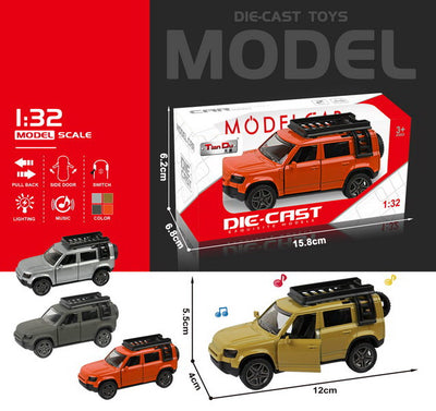 ALLOY CAR 1:32 Pull Back Door Open WITH LIGHT&MUSIC