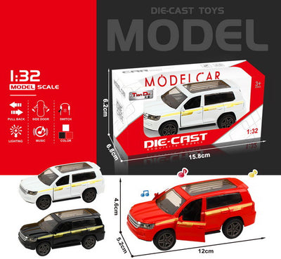 ALLOY CAR 1:32 PULL BACK WITH LIGHT&MUSIC