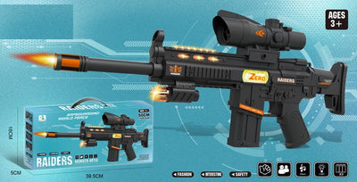 BATTERY OPERATED GUN WITH LIGHT&MUSIC