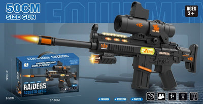 BATTERY OPERATED GUN WITH LIGHT&MUSIC