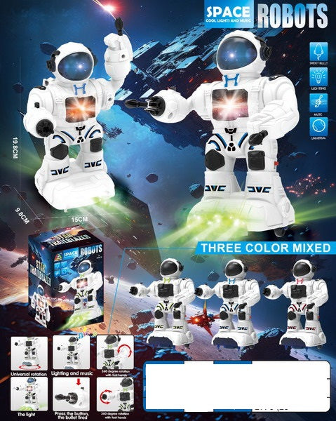 BATTERY OPERATED ROBOT WITH LIGHT&MUSIC
