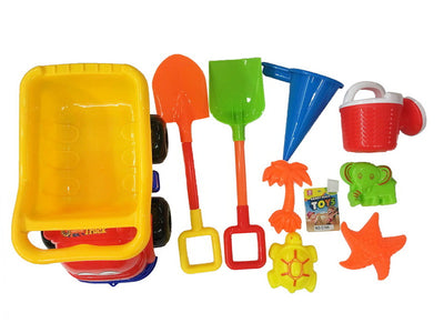 BEACH TOYS CAR WITH 9PCS SET NET BAG
