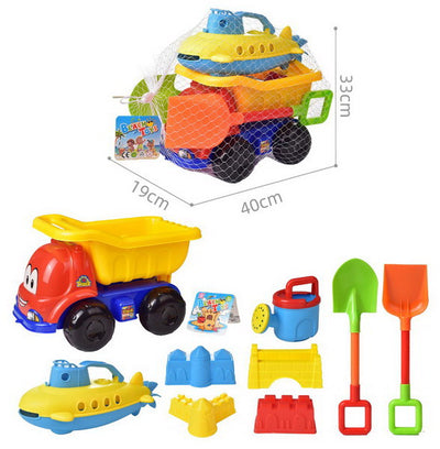 BEACH TOYS CAR WITH 8PCS SET NET BAG