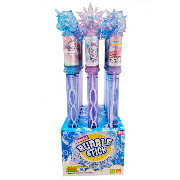 BUBBLE STICK WITH LIGHT 18PCS DISPLAY BOX
