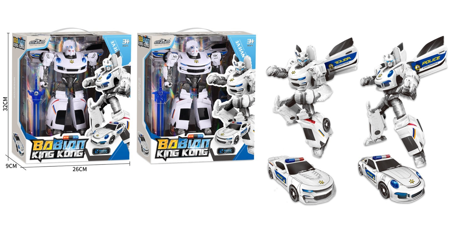POLICE CAR DEFORMATION WINDOW BOX