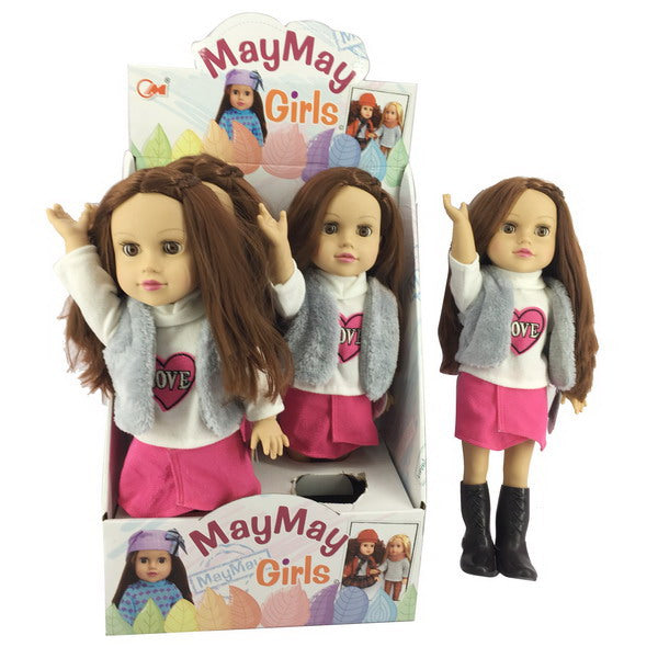 DOLL 48CM WITH SOUND 4PCS SET DISPLAY BOX