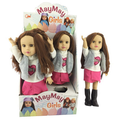 DOLL 48CM WITH SOUND 4PCS SET DISPLAY BOX