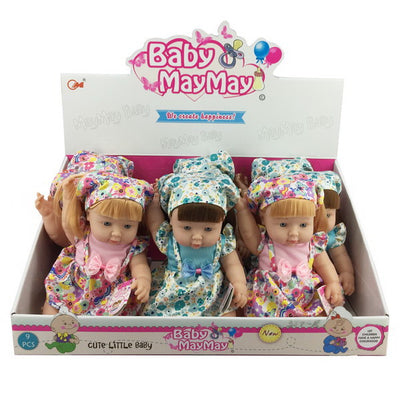 DOLL 30CM WITH MUSIC 9PCS SET DISPLAY BOX