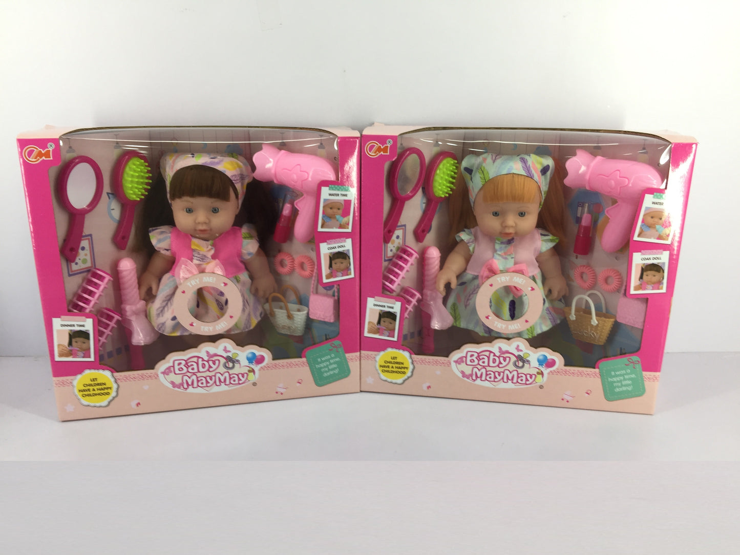 DOLL SET WITH MUSIC AND ACCESSORIES