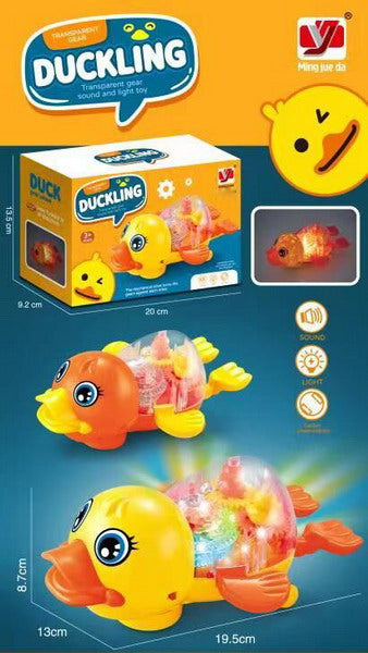 Battery Operated animals duck with light& sound