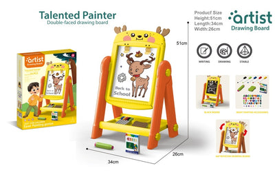 Drawing Board Double Sided Easel with Accessories