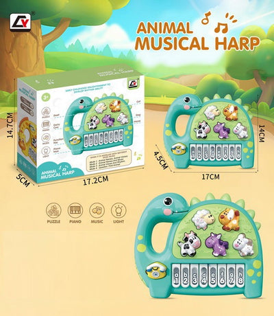 MUSICAL PIANO WITH ANIMAL SOUND 8PCS DISPLAY BOX