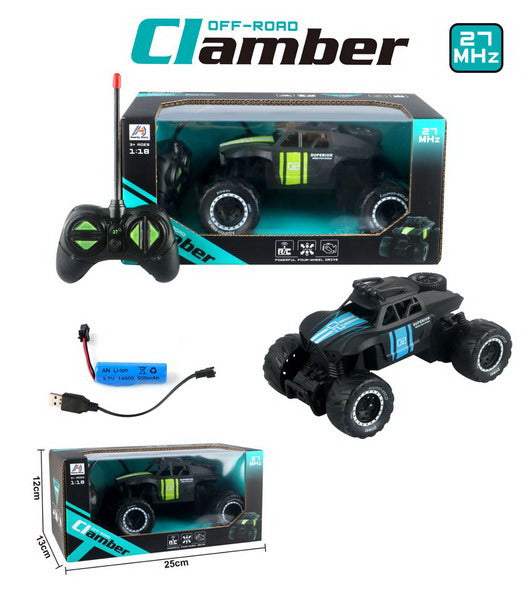 REMOTE CONTROL CAR WITH USB CHARGER 1:18