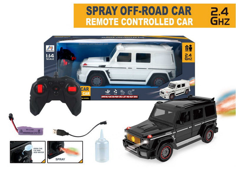 REMOTE CONTROL CAR WITH USB CHARGER & SPARY