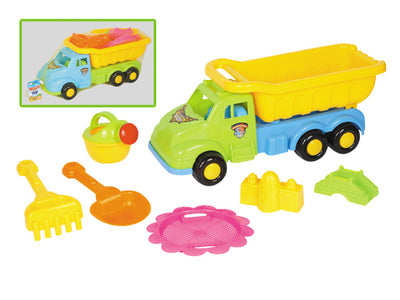 BEACH TOY CAR 7PCS SET NET BAG