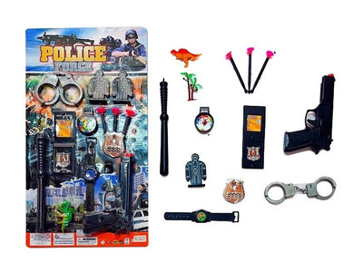 TOY GUN BLISTER CARD WITH ACCESSORIES