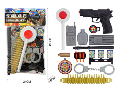 TOY GUN WITH ACCESSORIES PVC BAG+HEADER