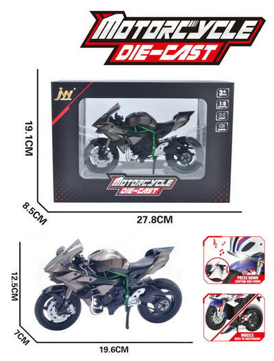 ALLOY MOTORCYCLE 1:9 WITH LIGHT&MUSIC