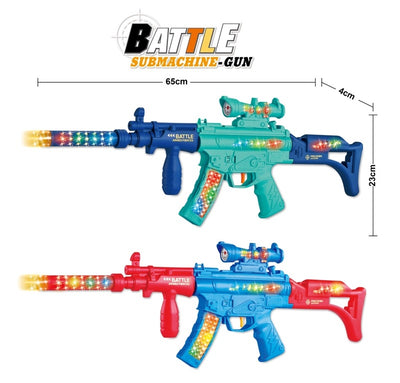 BATTERY OPERATED GUN WITH LIGHT&MUSIC  OPP BAG