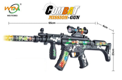 BATTERY OPERATED GUN WITH LIGHT&MUSIC ,OPP BAG