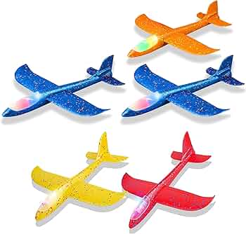 THROWING FOAM PLANE WITH LIGHT OPP BAG
