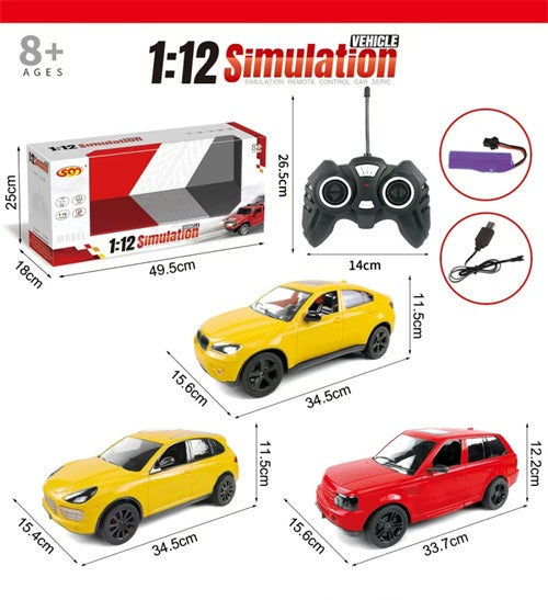 REMOTE CONTROL CAR WITH USB CHARGER 1:12