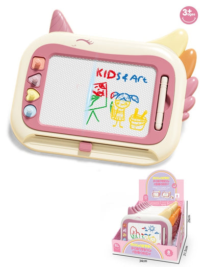 DRAWING BOARD WITH ERASER & STAMPS 8PCS SET DISPLAY BOX