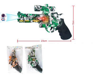 BATTERY OPERATED GUN WITH LIGHT&MUSIC PVC