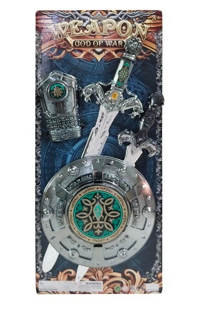 TOY GUN BLISTER CARD WITH ACCESSORIES