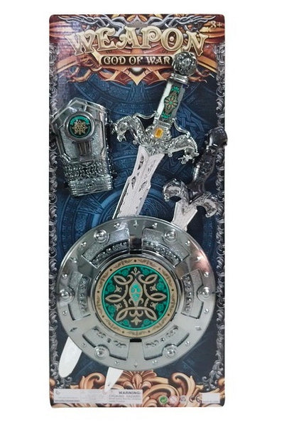 TOY GUN BLISTER CARD WITH ACCESSORIES